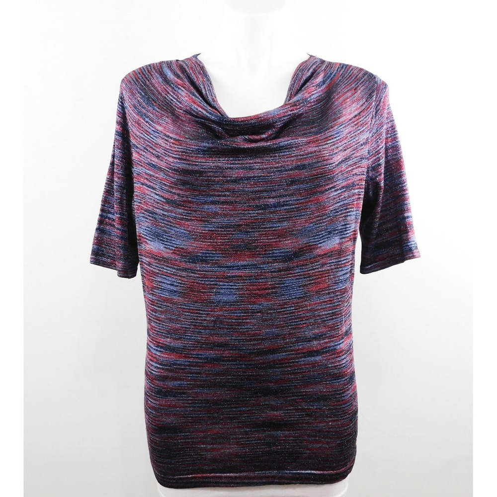 Jones New York Women Shirt, Size M, Multi-color, 62% Rayon, 16% Nylon, 15% Poly